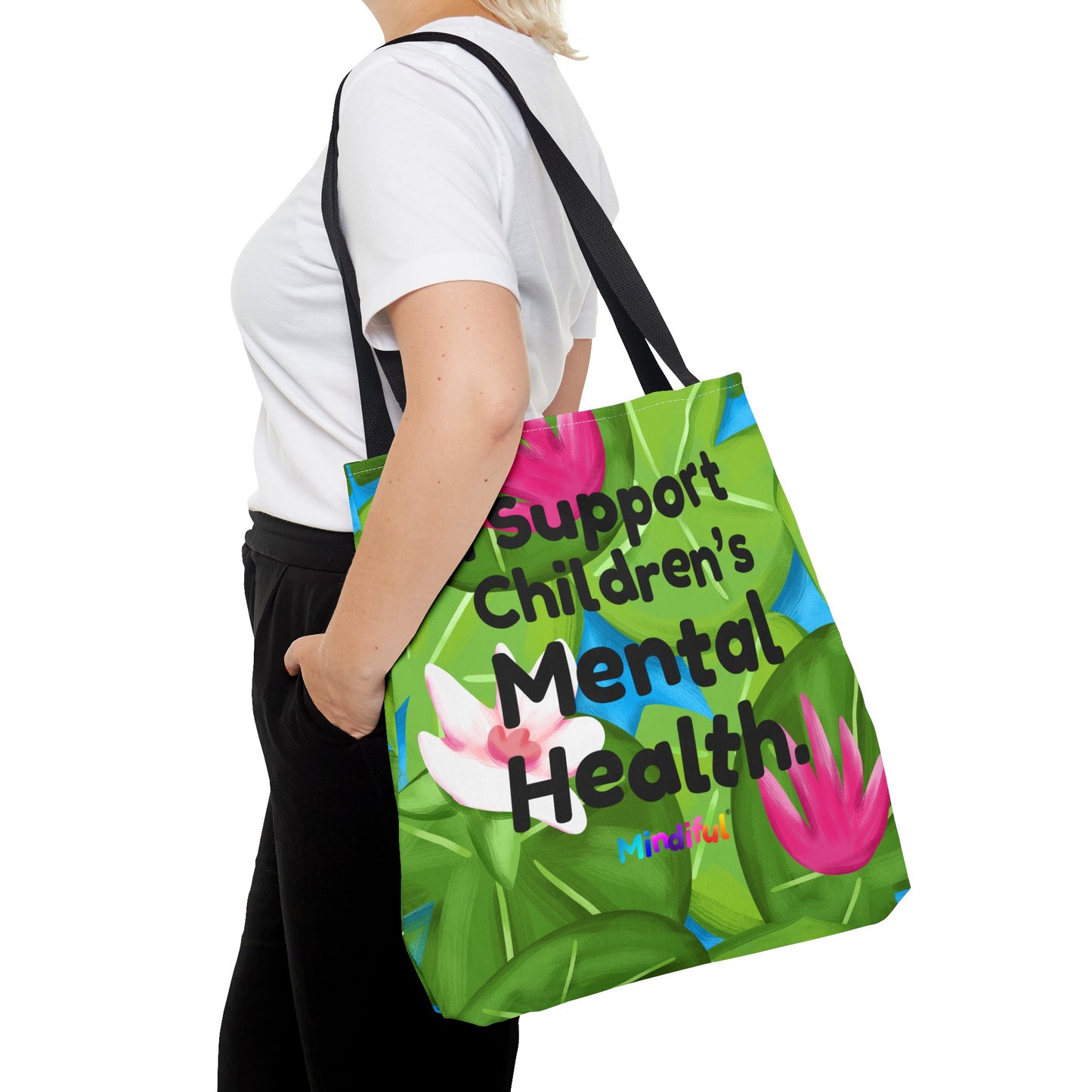 Mindiful® "I Support Children's Mental Health" Puddles Tote Bag