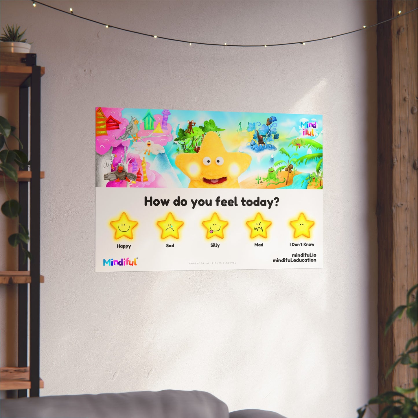 Mindiful® "How Do You Feel Today?" - Matte Horizontal Poster