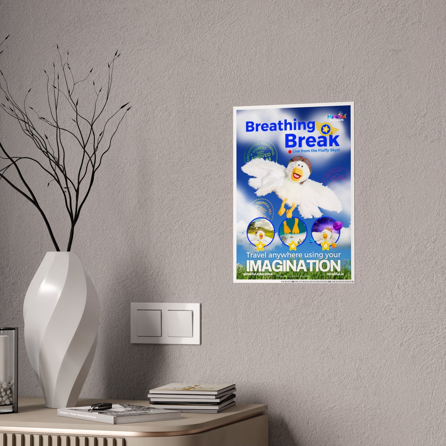 Mindiful® "Breathing Break" GLOSSY Poster