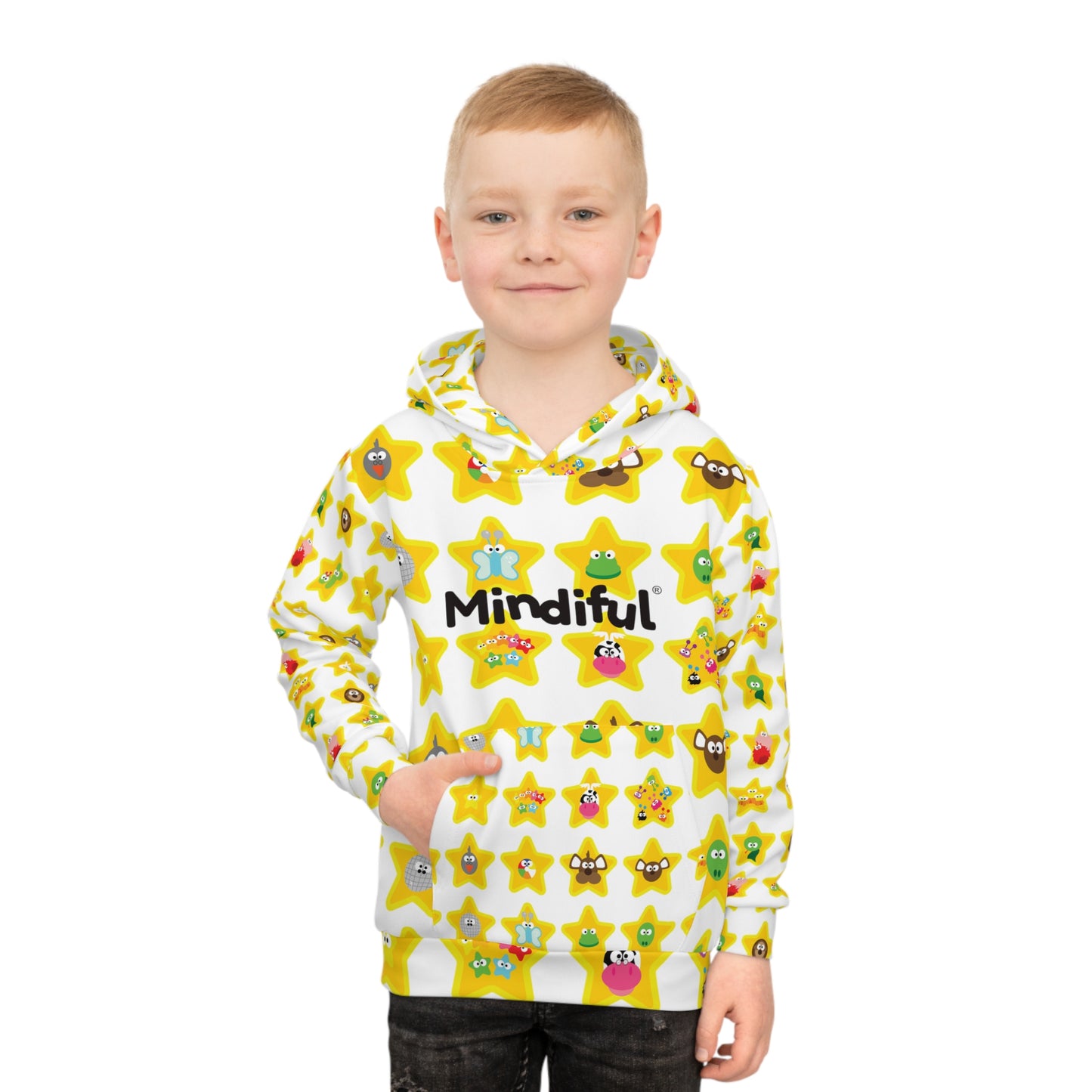 Mindiful® "I Support Children's Mental Health" Stars Children's Hoodie