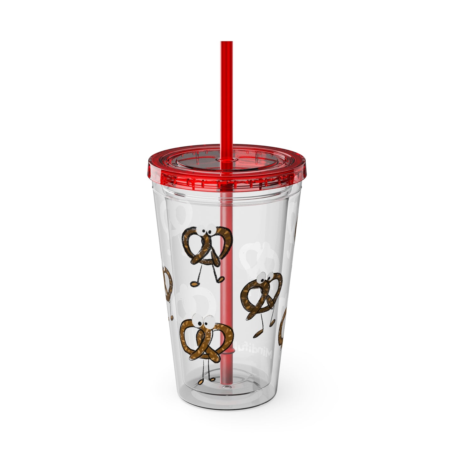 Silly Sippers BPA FREE ACRYLIC Tumbler with Straw, 16oz - Prancing Pretzels