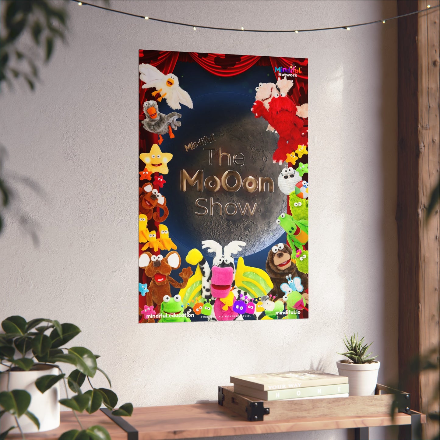 Mindiful® "The Moon Show" Matte Vertical Poster