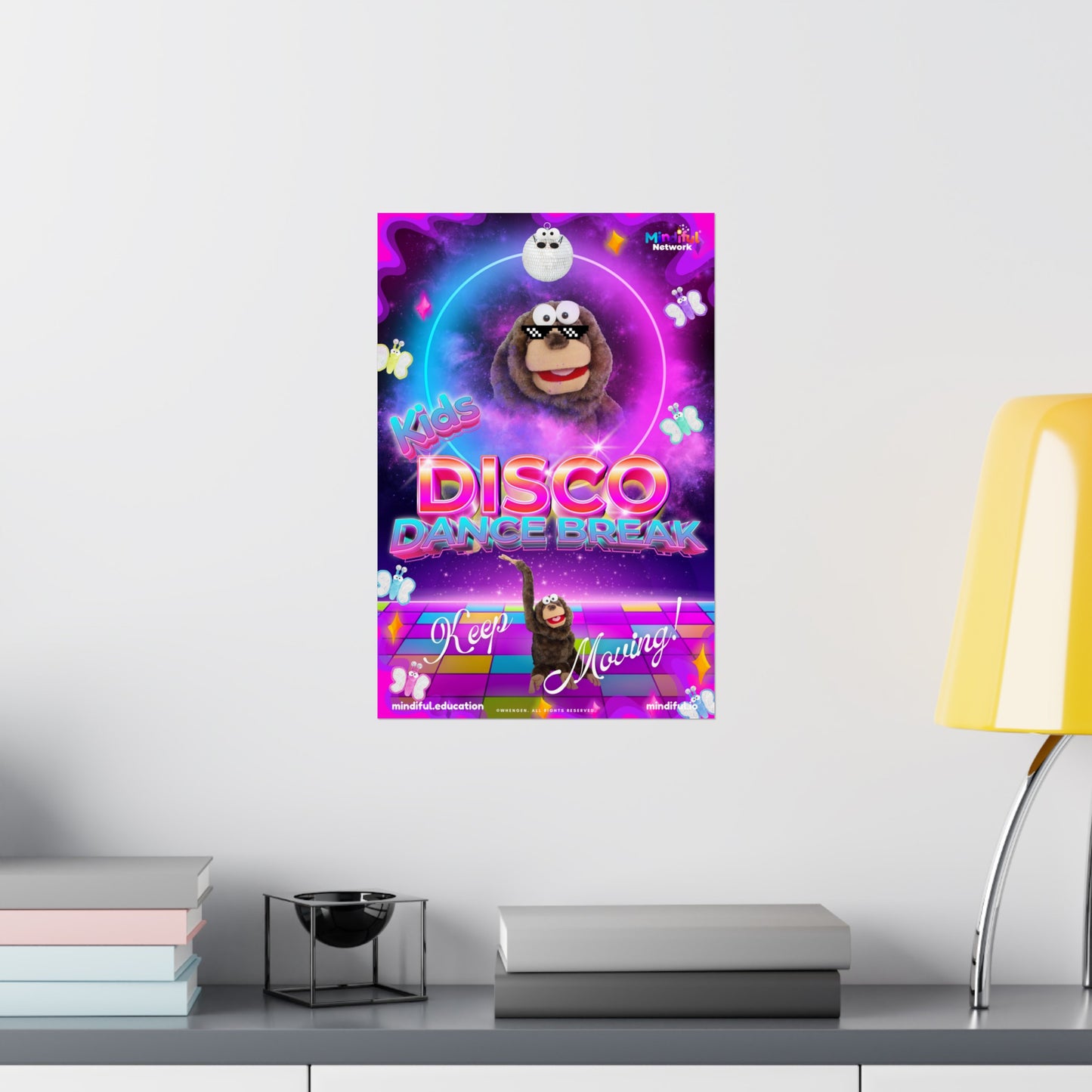 Mindiful® "Kids Disco Dance Break" Matte Vertical Poster