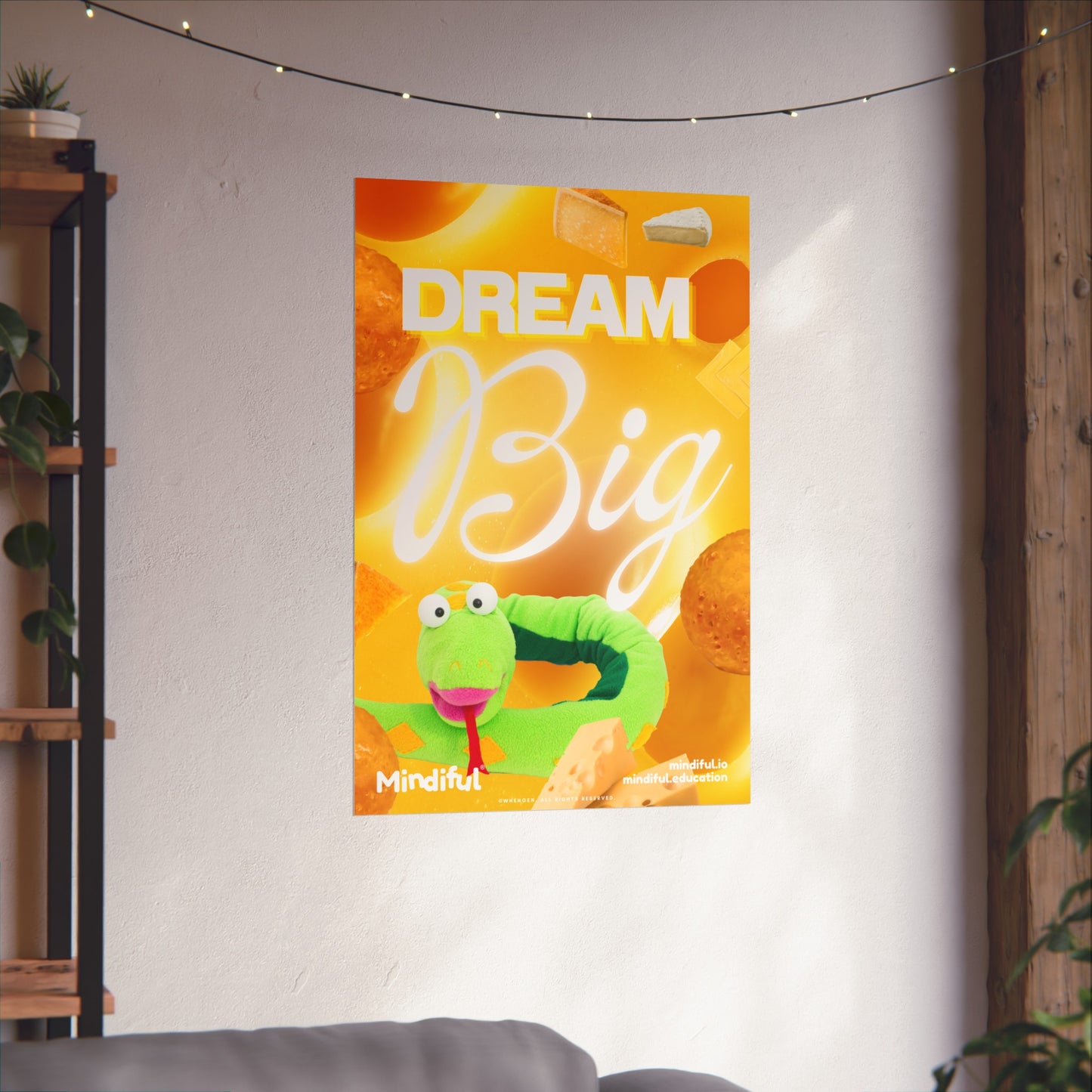 Mindiful® "Dream Big" Matte Vertical Poster