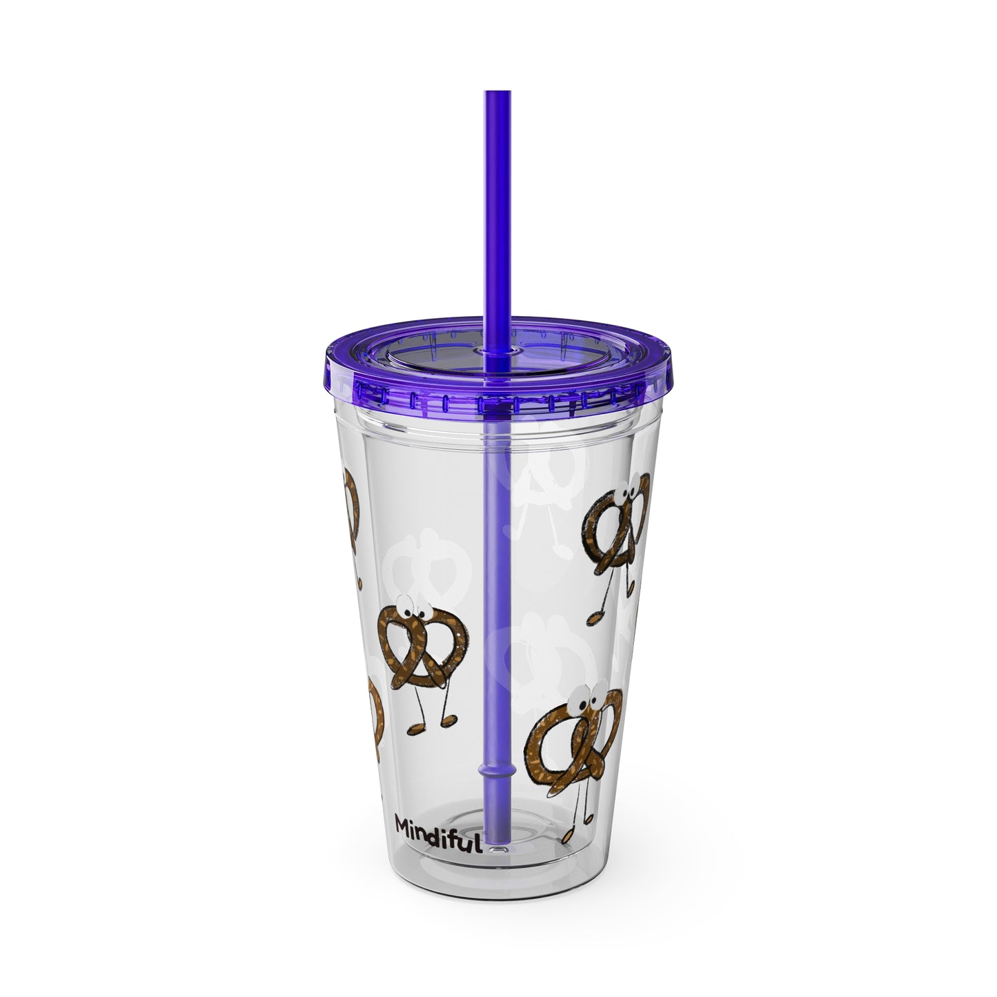 Silly Sippers BPA FREE ACRYLIC Tumbler with Straw, 16oz - Prancing Pretzels