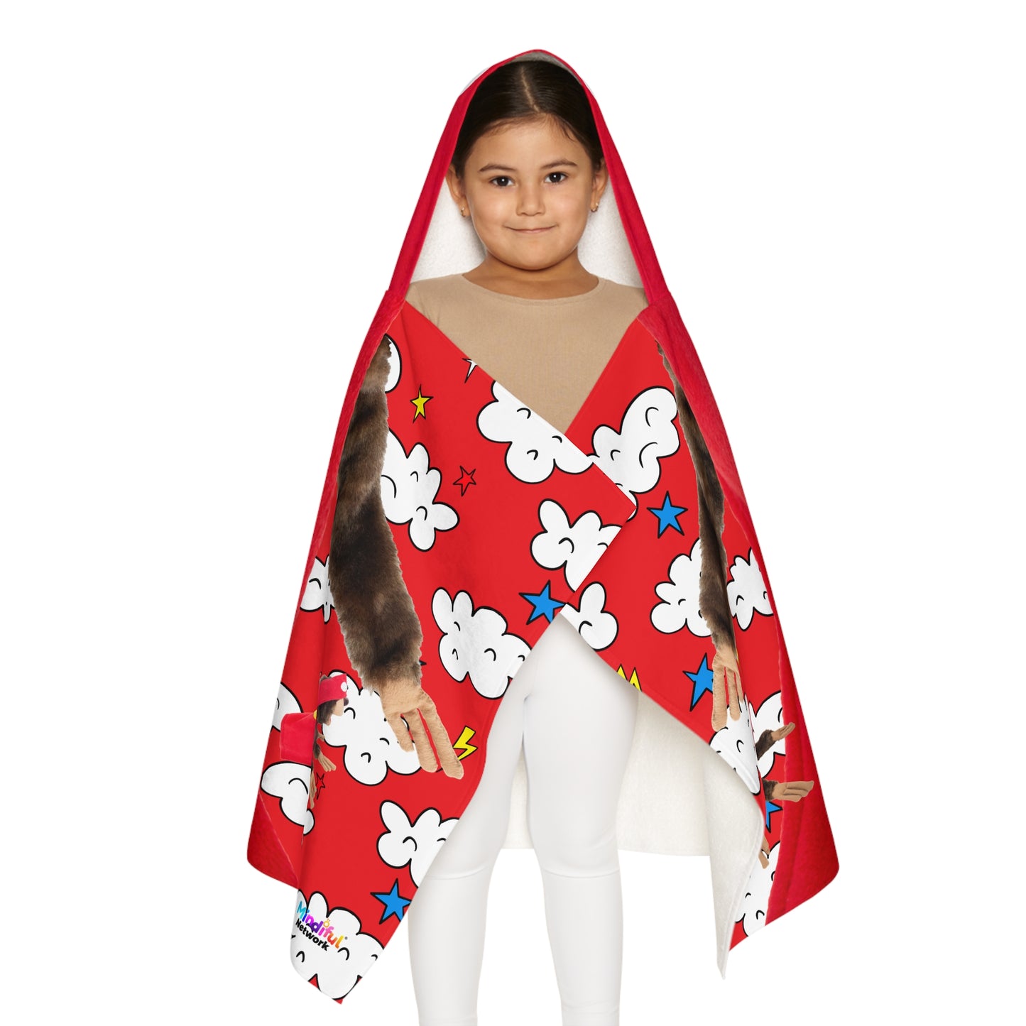 Mindiful® "Super Sloth Problem Solvers" Youth Hooded Towel - Steve's Version